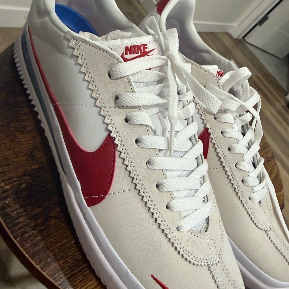 Nike SB Force 58 Premium White Red Skate Shoes Sneakers Men’s 11.5 DH9277-100